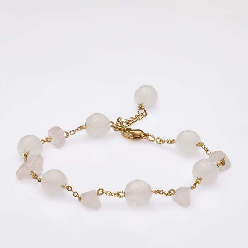 دستبند زنانه مدل رزکوارتز کد 11