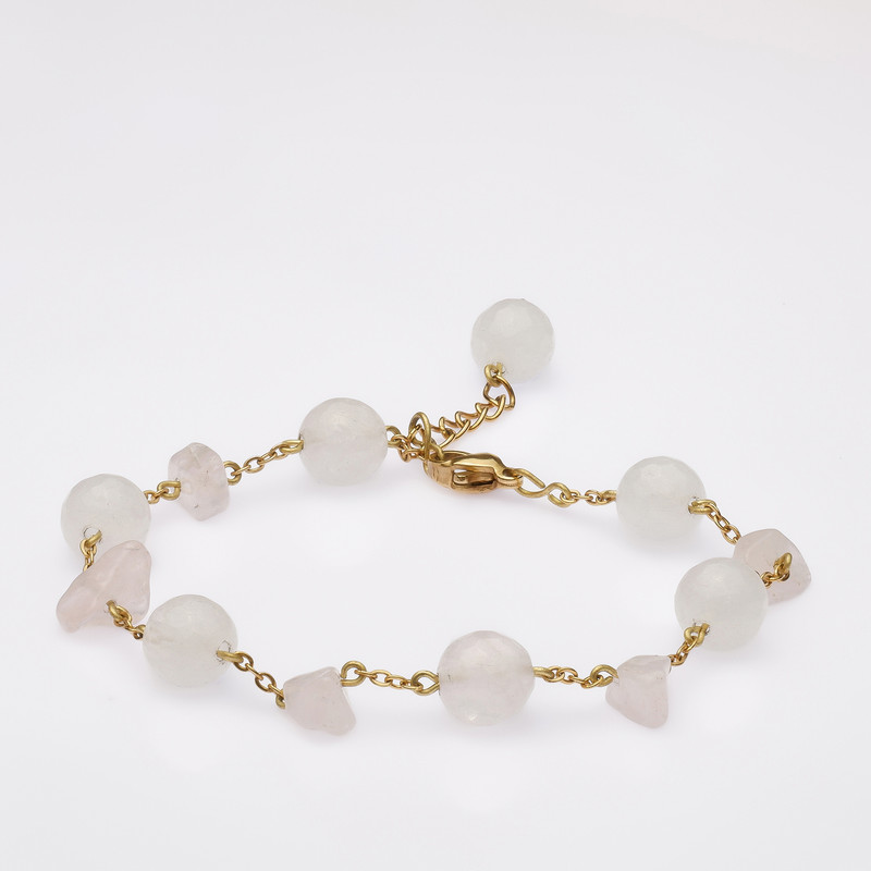 دستبند زنانه مدل رزکوارتز کد 11