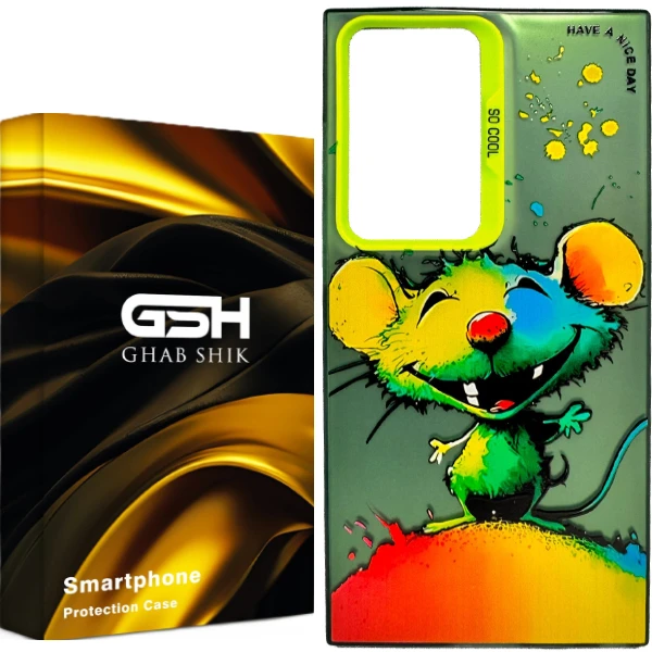 کاور قاب شیک مدل سوکول طرح موش مناسب برای گوشی موبایل سامسونگ Galaxy S23 Ultra