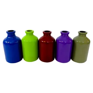 گلدان دکوری مدل شیشه ای کد 218 بسته 5 عددی