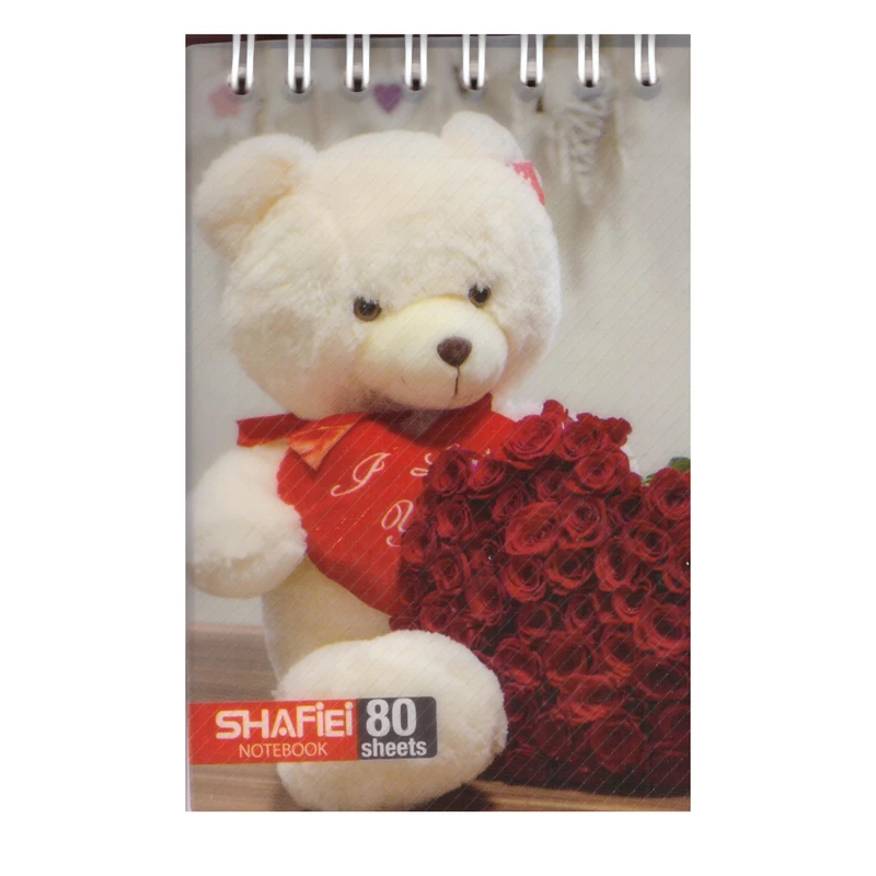 دفتر یادداشت 80 برگ شفیعی طرح خرس کد 66