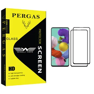 Waily Nice Pergas Glass Screen Protector For Samsung Galaxy A51 Pack Of 2