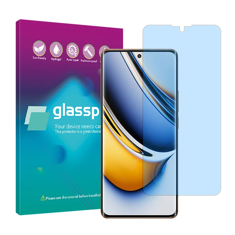 محافظ صفحه نمایش ضد اشعه آبی گلس پرو مدل Resistant مناسب برای گوشی موبایل ریلمی 11 Pro Plus