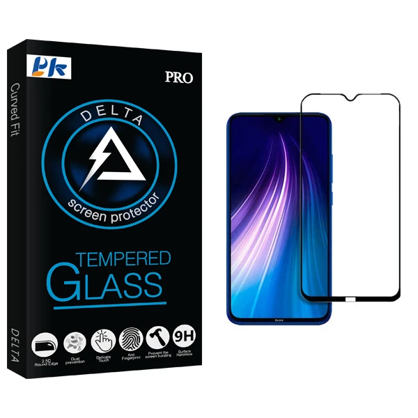 محافظ صفحه نمایش پی کی مدل Delta Glass مناسب برای گوشی موبایل شیائومی Redmi Note 8
