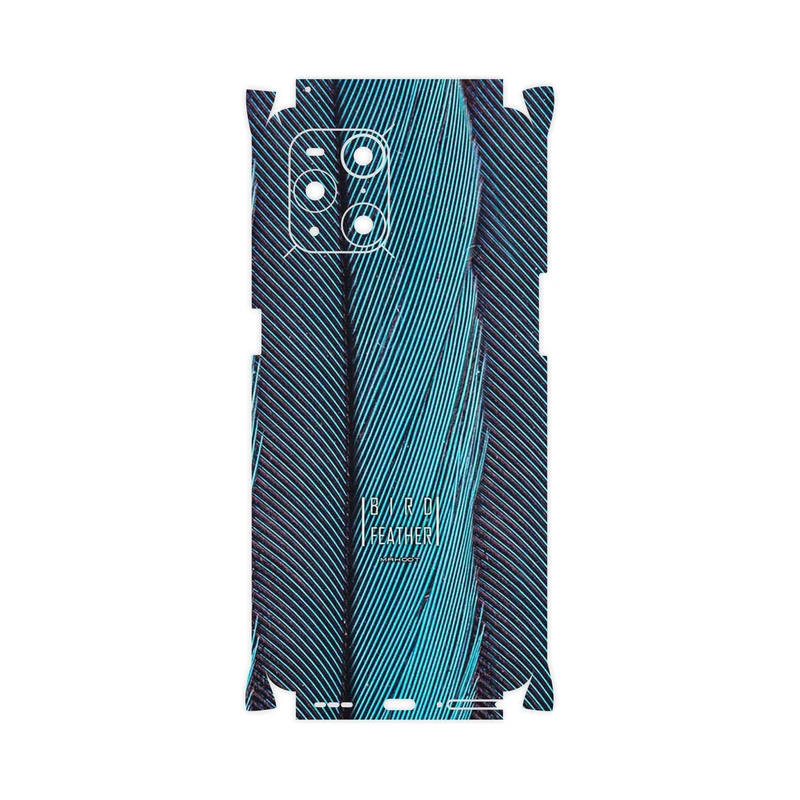 برچسب پوششی ماهوت مدل Turquoise feathers-FullSkin مناسب برای گوشی موبایل اپو Find X3 Pro