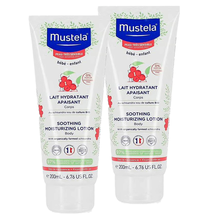 لوسیون بدن کودک موستلا مدل APAISANT مناسب پوست حساس حجم 200 میلی لیتر