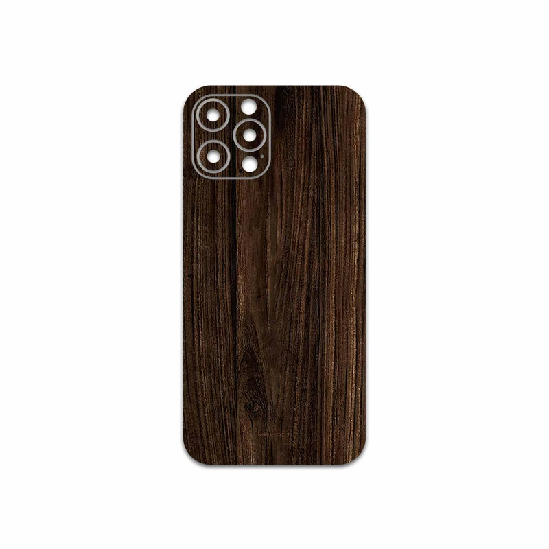 برچسب پوششی ماهوت مدل Dark Walnut Wood مناسب برای گوشی موبایل اپل iPhone 12 Pro Max