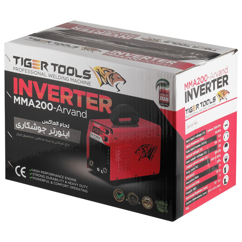 دستگاه جوش 200 آمپر تایگر تولز مدل ARVAND