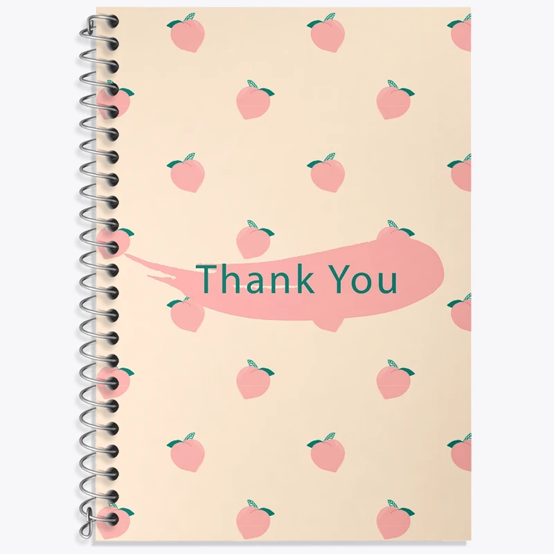 دفتر زبان 50 برگ خندالو مدل سه خط طرح Thank You کد N170