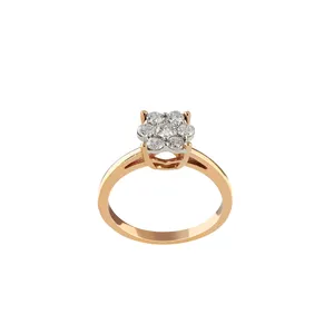 انگشتر طلا 18 عیار زنانه جواهری سروری مدل 10663