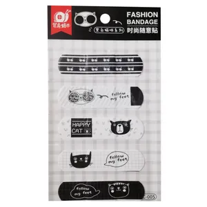  چسب زخم طرح گربه کد C-005 بسته 5 عددی