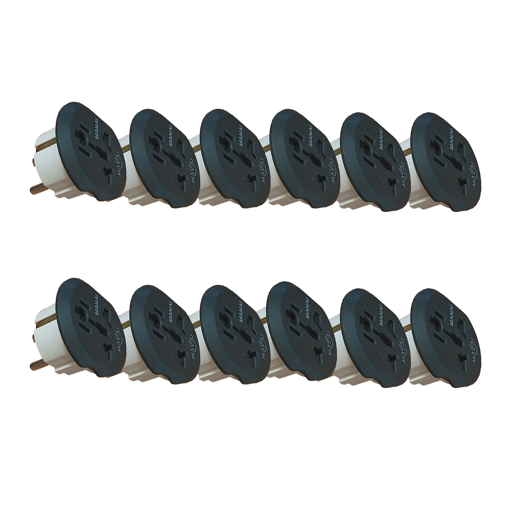 دوشاخه برق مانای مدل B-12 بسته 12 عددی