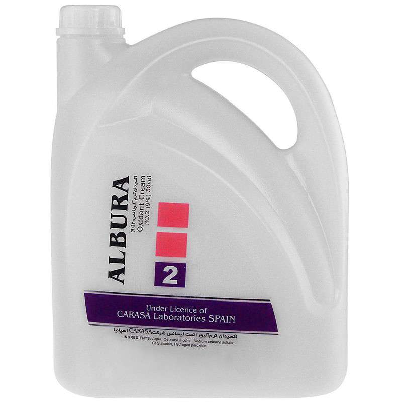 کرم اکسیدان آلبورا شماره 2 نه درصدی حجم 3750 میلی لیتر