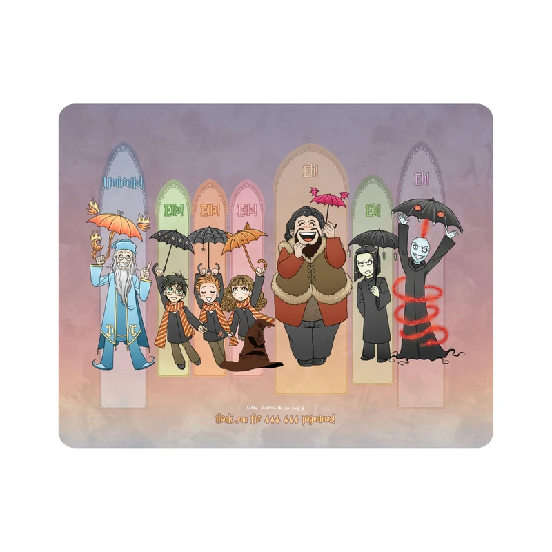 ماوس پد طرح فیلم هری پاتر ولدمورت دامبلدور ویزلی گرنجر اسنیپ دابی هاگرید مدل M2041