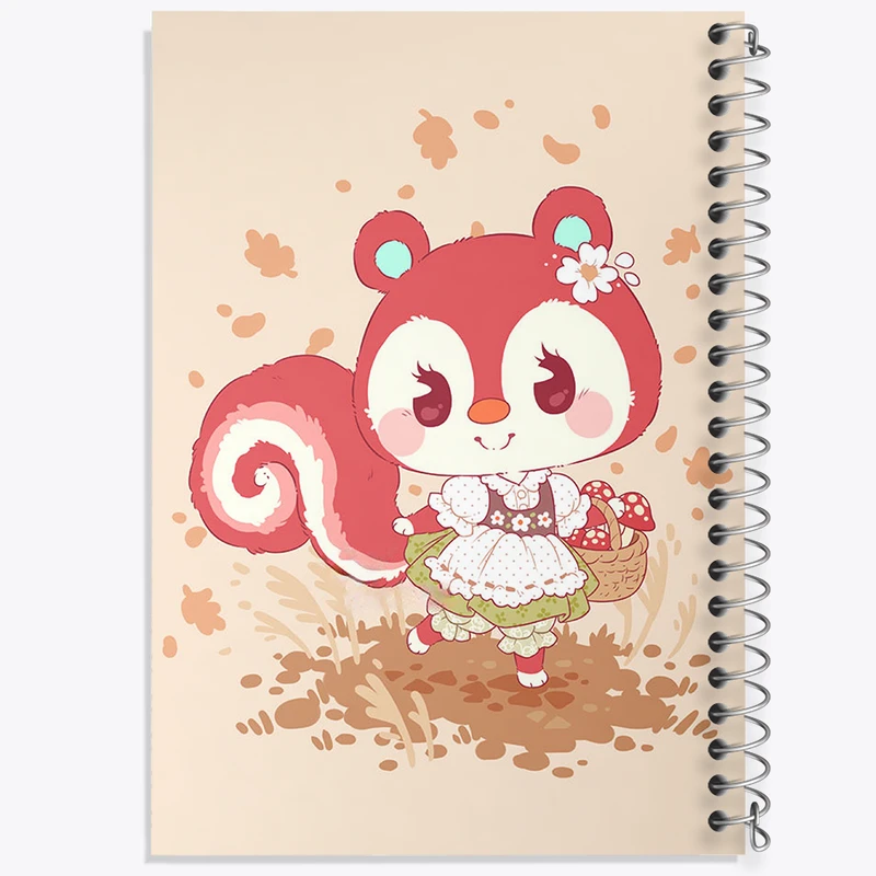 دفتر شطرنجی 50 برگ خندالو مدل بازی انیمال کراسینگ (Animal Crossing) کد 32646