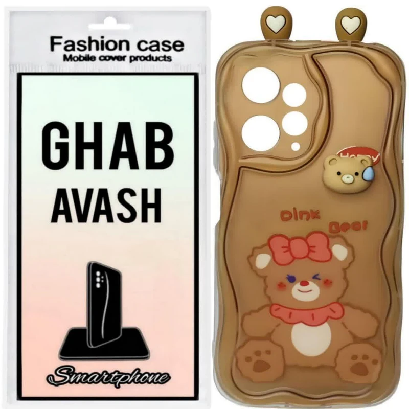 کاور قاب آوش طرح عروسکی گوشدار مدل 09A مناسب برای گوشی موبایل شیائومی REDMI NOTE12 4G