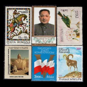 تمبر یادگاری مدل خارجی مجموعه 6 عددی 