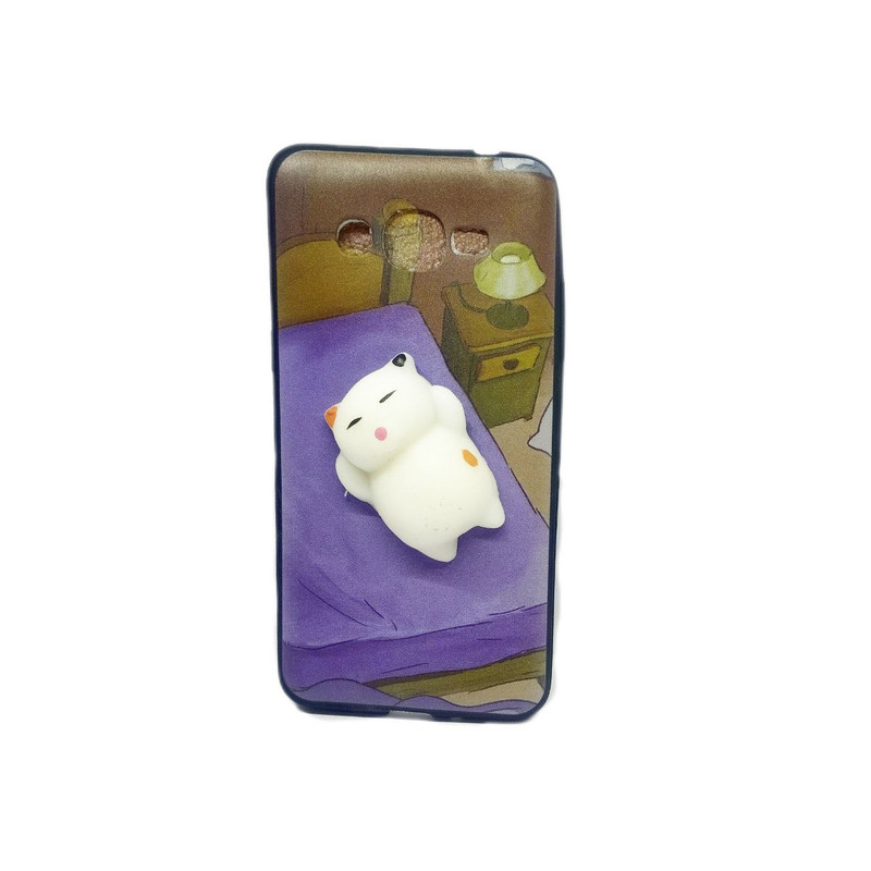کاور طرح عروسکی مدل گربه خوابالو مناسب برای گوشی موبایل سامسونگ Galaxy J2 Prime