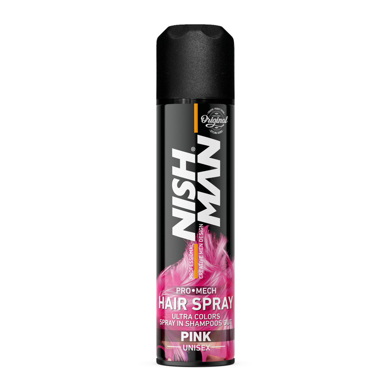 اسپری رنگ مو نیشمن مدل PRO MECH حجم 150 میلی لیتر رنگ صورتی اسپری رنگ مو نیشمن مدل PRO MECH حجم 150 میلی لیتر رنگ صورتی