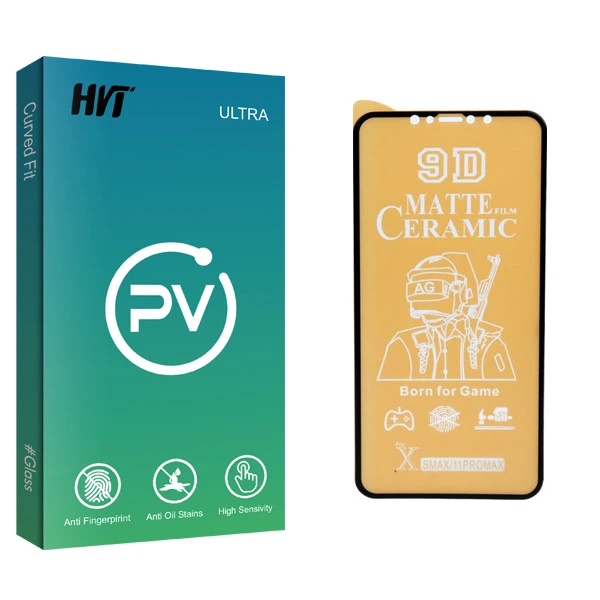 محافظ صفحه نمایش سرامیکی مات اچ وی تی مدل PV glass مناسب برای گوشی موبایل اپل iphone 11 Pro Max/ XS Max