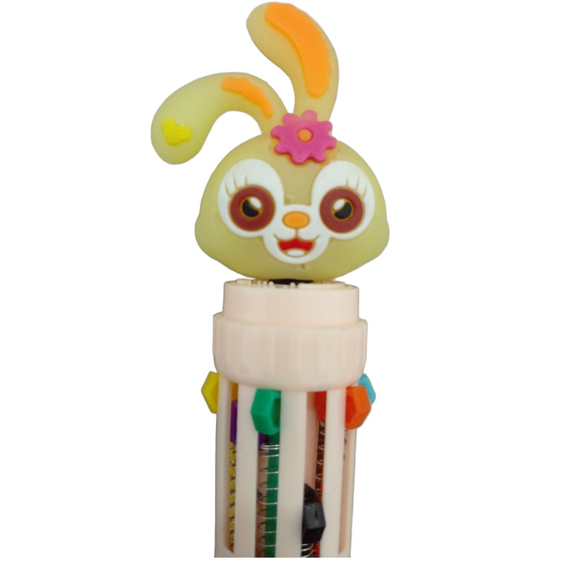 خودکار مدل ده رنگ طرح خرگوش به همراه مداد بینهایت مجموعه 2 عددی