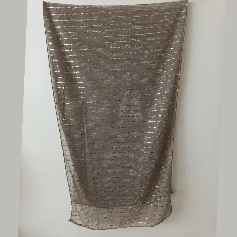 شال زنانه مدل مجلسی مهمانی حریر کش شاین دار