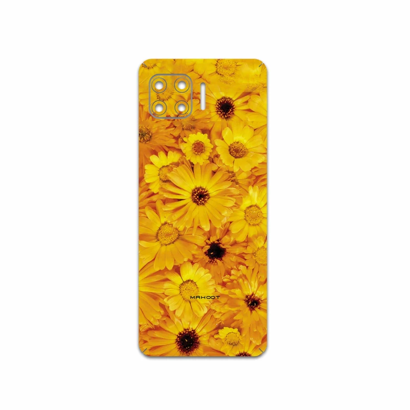 برچسب پوششی ماهوت مدل Yellow-Flower مناسب برای گوشی موبایل موتورولا Moto G 5G Plus