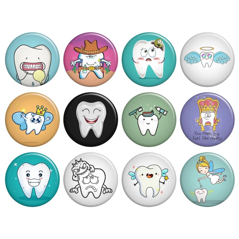 پیکسل گالری باجو طرح دندان و دندانپزشکی کد 62 مجموعه 12 عددی