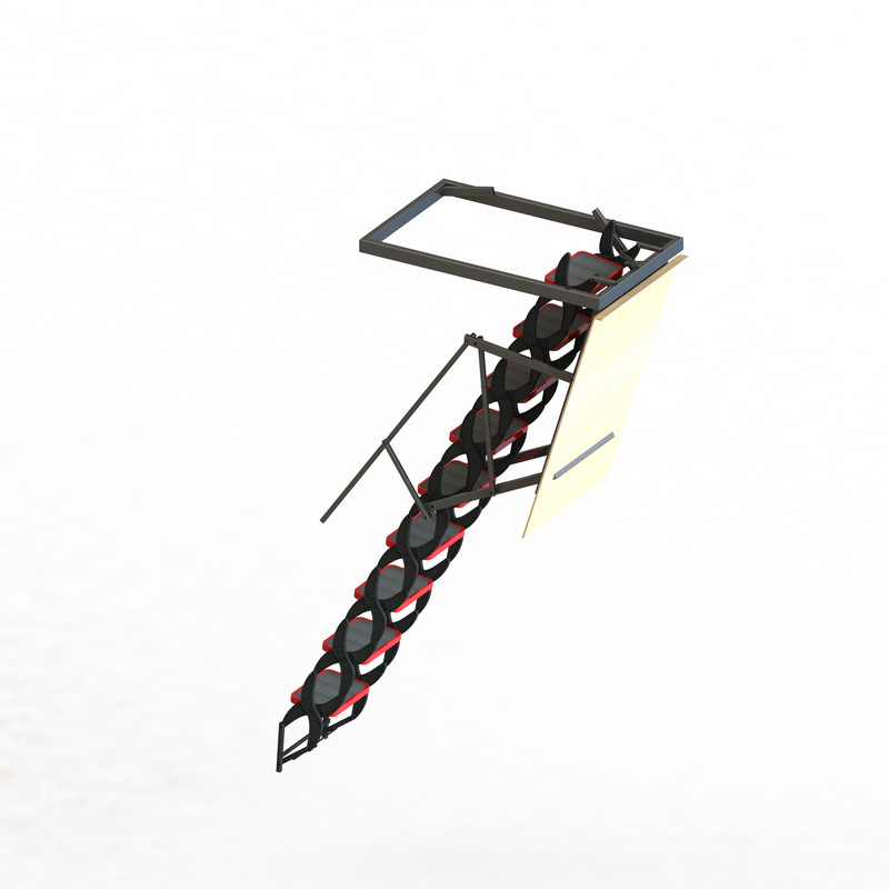 نردبان تاشو 9 پله مدل ایستاده کد 0066