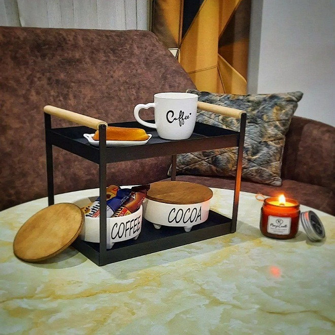 شلف رومیزی مدل دو طبقه کد 11