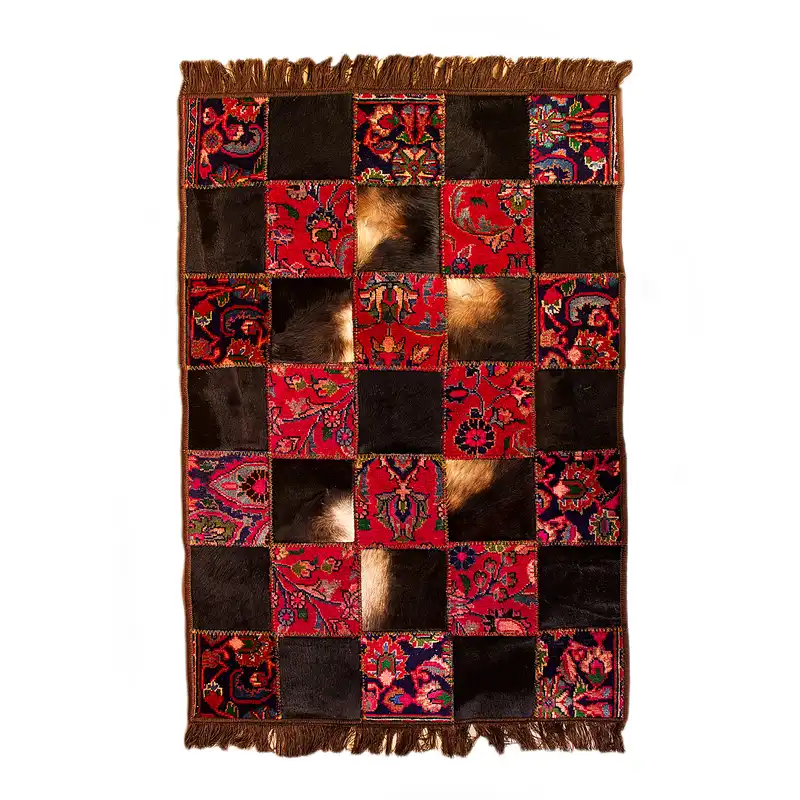 کلاژ فرش دستبافت 1.5 متری مدل s2