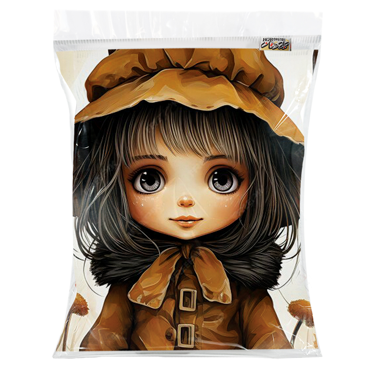 سرویس ملحفه هزاردستان طرح دختر نوجوان کد rot139 یکنفره دو تکه