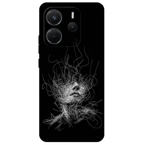 Megafone Face Sketch 7423 Cover For Xiaomi Redmi Note 14 4G