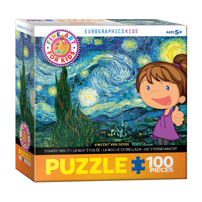 پازل 100 تکه یوروگرافیکس پازلز مدل Starry night
