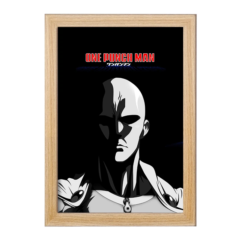 تابلو خندالو مدل سایتاما انیمه مرد تک مشتی One Punch Man  کد 11342