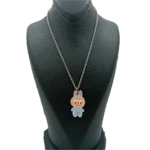 گردنبند زنانه مدل لبوبو شبتاب مینیمال