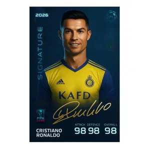 اسباب بازی زینتی مدل کارت فوتبال کریس رونالدو کد 8