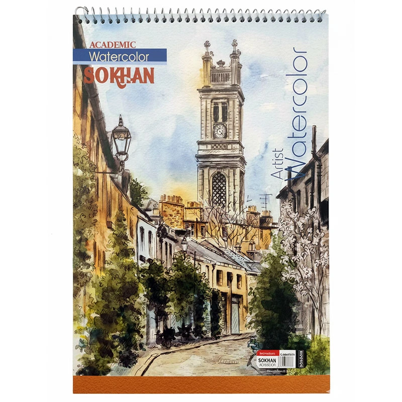 دفتر نقاشی 10 برگ سخن طرح خیابان اروپایی