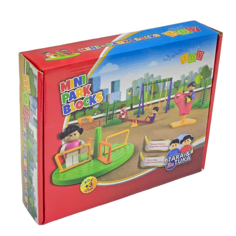 ساختنی 34 تکه ناب سل مدل مینی پارک MINI PARK BLOCKS