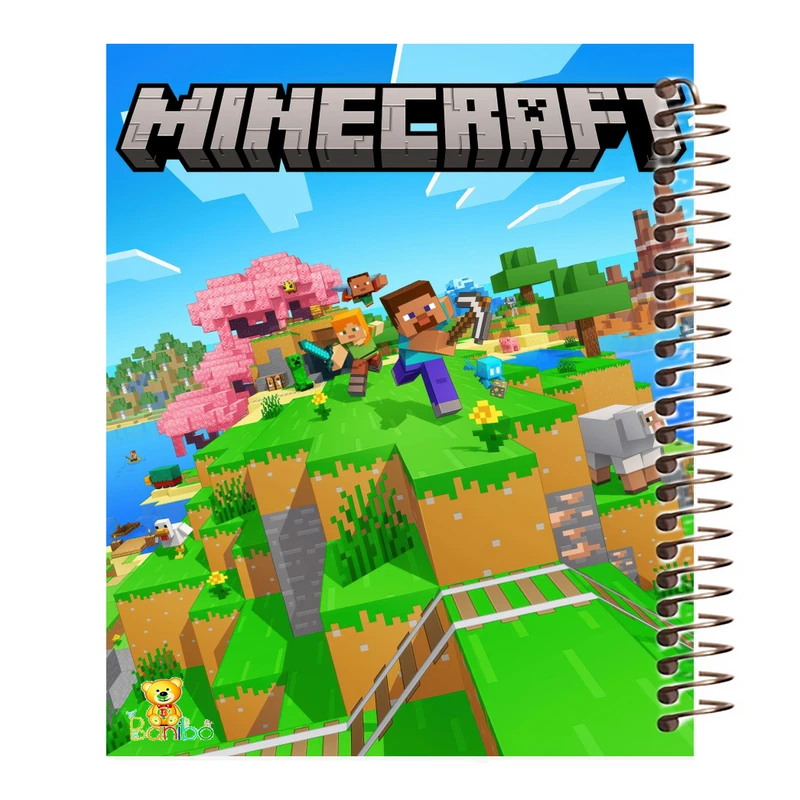 دفتر نقاشی 50 برگ بانیبو مدل ماینکرف  کد 1227