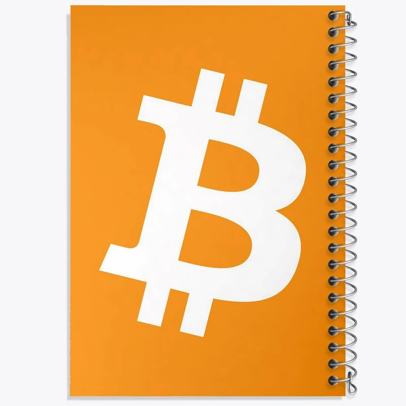 دفتر مشق 100 برگ خندالو طرح ارز دیجیتال بیت کوین کد 4073