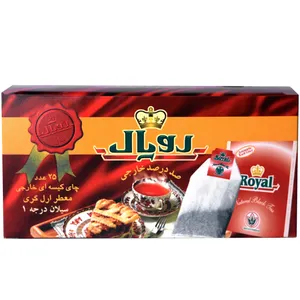 چای کیسه ای سیلان معطر ارل گری خارجی رویال - بسته 25 عددی
