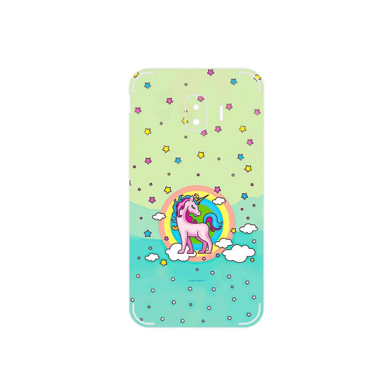 برچسب پوششی ماهوت مدل Rainbow unicorn adventure مناسب برای گوشی موبایل سامسونگ Galaxy J2 Core