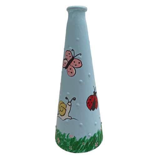 گلدان شیشه ای مدل فانتزی طرح حشره