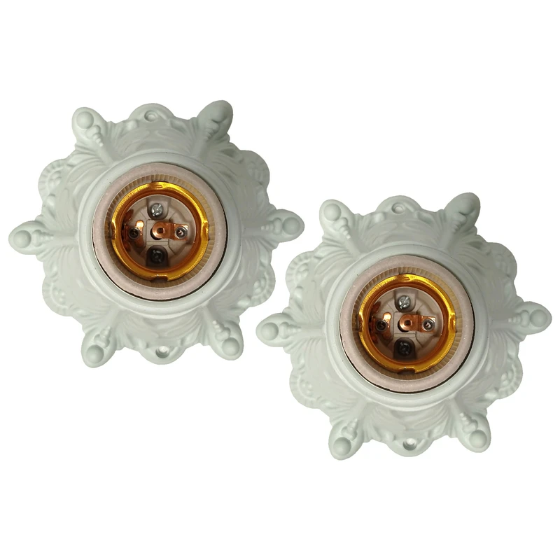 سرپیچ طرح گل رومی کد 611  مجموعه دو عددی