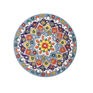بشقاب سفالی صنایع دستی اریسا مدل هزارگل