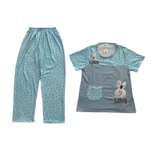 ست تی شرت آستین کوتاه و شلوار زنانه مدل خرگوشی