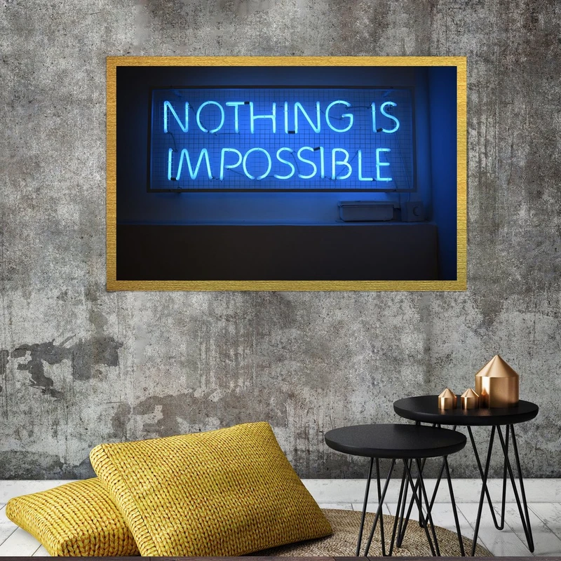 تابلو بکلیت طرح جمله انگیزشی مدل قاب شاسی T-S9156