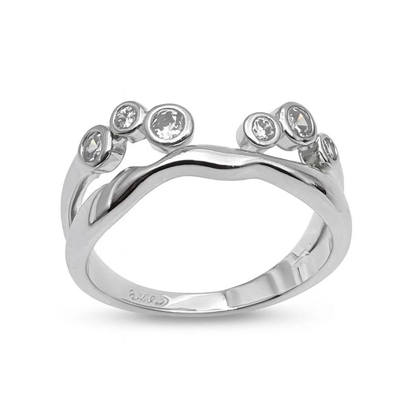 انگشتر زنانه مدل تاج شبدر کد cm4129