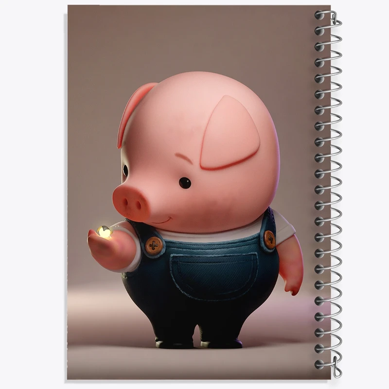 دفتر نقاشی 50 برگ خندالو طرح خوک بامزه کد F382